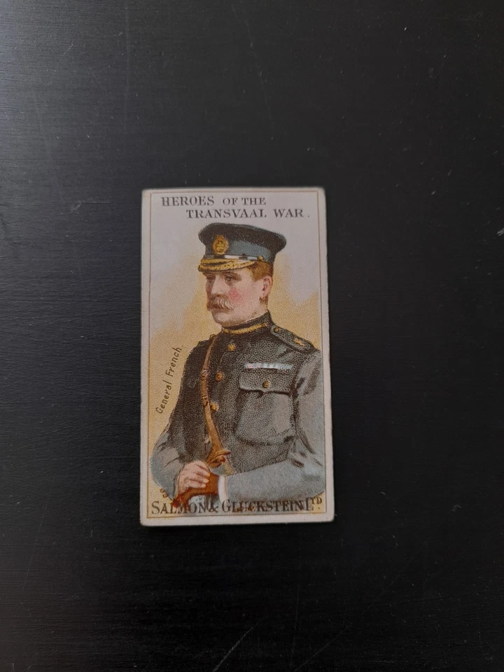 SALMON & GLUCKSTEIN HEROES OF TRANSVAAL WAR - MAJOR J D P FRENCH CIGARETTE CARD - Image 1 of 4