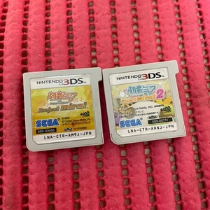 set of 2 Hatsune Miku Project mirai 1 & 2 set Nintendo 3DS  japan japanese c699 - Picture 1 of 2