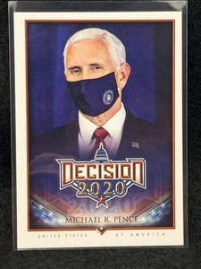2020 Decision 2020 Mike Pence (Wearing Mask) #380 1fl4 - Picture 1 of 2