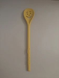 Cuchara mezcladora de plástico amarilla cara sonriente Splenda Kool-Aid de colección - Imagen 1 de 6