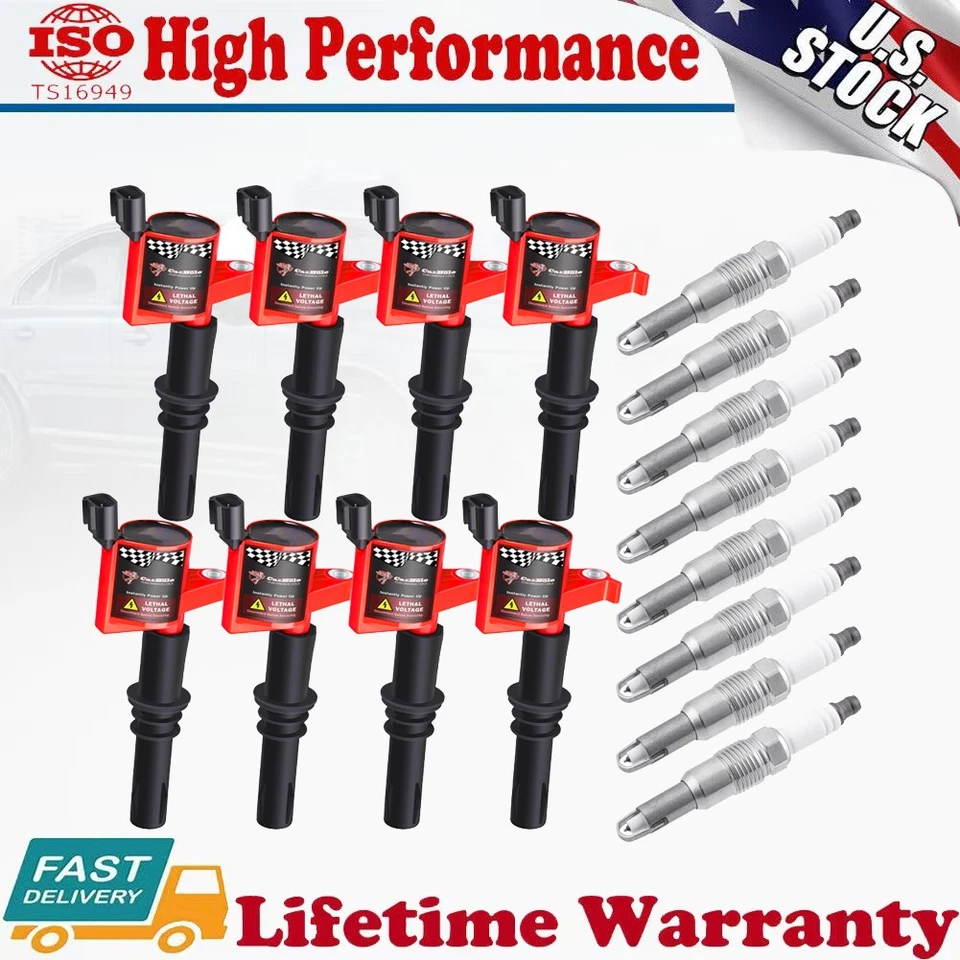 8 bobinas de encendido y bujías de iridio para Ford Explorer Mustang 2006-2008 4,6 L Foto 1 de 4