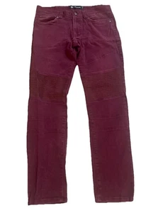 Akademiks Men’s Jeans Size 34X34 Skinny Burgundy - Picture 1 of 3