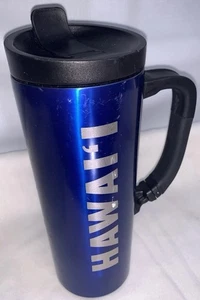 Moschettone Starbucks blu viola acciaio inox bicchiere tazza clip sorso 16 oz - Foto 1 di 10