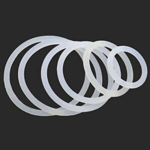 White Silicone Rubber O-ring Gasket Outer Diameter 10-290mm Steel Wire Dia 3.1mm