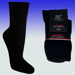 Damensocken Softbund ohne Gummi, handgekettelt, Belastungszonen verstärkt 75% BW - Bild 1 von 3