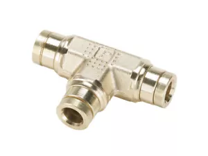 Parker Brass Quick Push to Connect DOT Air Brake Line Union Tee 3/8" Tube 5 PAK - Picture 1 of 1
