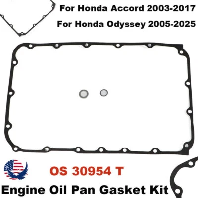 For Honda Accord Odyssey Engine Oil Pan Gasket Kit Passport Pilot OS 30954 T - Image 1 of 4