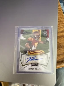 XRC TALANOA HUFANGA 2021 LEAF AUTO ROOKIE RC San Francisco 49ERS STAR SAFETY USC - Bild 1 von 2