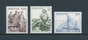 Faroe Is. 112-4 MNH, Fishermen & Ship, 1984 - Picture 1 of 1