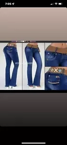 Pantalones Jeans Colombianos Levanta Cola Colombian Jeans Butt Lifters SIZE 4-5 - Picture 1 of 1