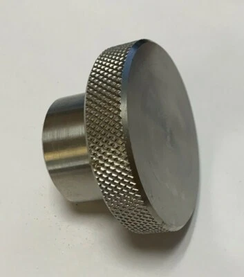 TQM 1" BLANK Stainless Steel Knurled Knob - SKKB-2