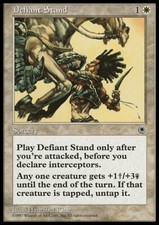 Magic the Gathering MTG Defiant Stand (12) Portal   LP