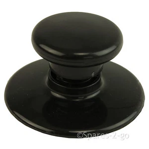 ANDREW JAMES Slow Cooker Pot Glass Lid Knob Black Handle Replacement Spare Part - Picture 1 of 3