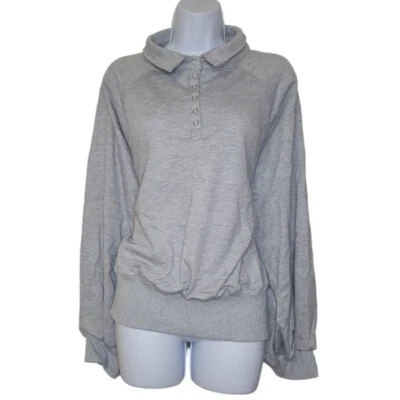 Women's High Neck Line Solid Grey Longsleeved Sweater Size 2XL NWOT - Image 1 of 4