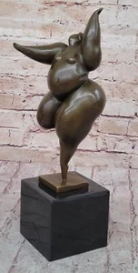 Statua bronzo decorazione casa/ufficio DONNA ASTRATTA FIRMATA MILO statuina - Foto 1 di 10