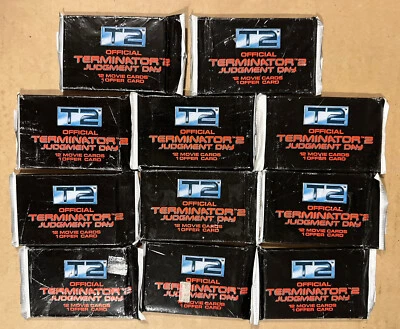 T2 Official Terminator 2 Judgement Day Movie Cards 11 Packs (all Factory Sealed) - Image 1 of 4
