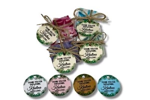 30 Mini Soap Baby/Bridal Shower Favors twine wrapped with custom tags - Picture 1 of 9