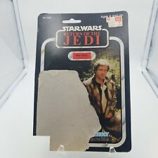 Vintage 1983 Kenner Star Wars RotJ Han Solo Trench Coat 77-RotJ Card Back