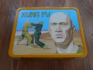 Brotdose - Vintage 1974 - Metall / Dose - KUNG FU MIT THERMOSKANNE - SELTEN - Bild 1 von 8