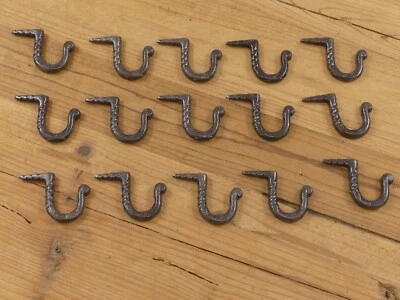 MIDWEST CRAFT HOUSE 15 Hand Forged Nail In Hooks Medieval Primitive Glazed Iron Hammer Mug Key Small