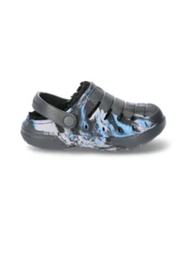 Rugged Shark Boys Casual Lined Clogs Black Blue Size 12 ($) - Picture 1 of 5