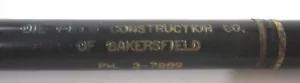 Matita pubblicitaria vintage Bakersfield Oil Field costruzione Kern County anni 50 - Foto 1 di 4