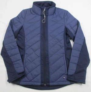 Puma Ladies Quilted Casual Golf Jacket Navy Blue Sz Small NWOT - Picture 1 of 5