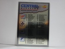 1995-96 Score Checklist Black Ice Checklist Central Division #327