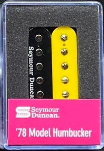 Seymour Duncan '78 Model Neck - Yellow/Black Zebra - Picture 1 of 1