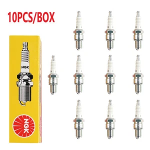 NGK Spark PLUGS Plug B8ES #2411 BOX OF (10) PLUGS For YAMAHA BANSHEE - Picture 1 of 5