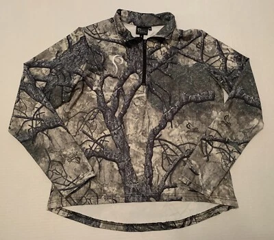 Prois Gear Womens Mothwing Mountain Mimicry Camo Pattern Large 1/4 Zip Elevation - Image 1 of 4