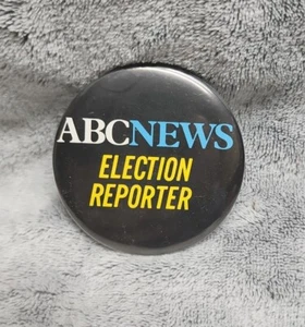 ABC News Election Reporter Button Political Memorabilia - Picture 1 of 2