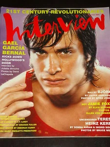 INTERVIEW magazine 2004, Gael Garcia Bernal, Jamie Foxx, Bjork, Bruce Weber RARE - Picture 1 of 1
