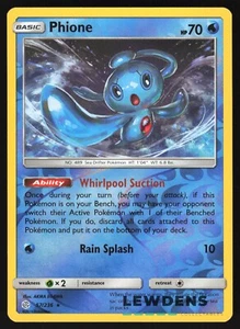 Phione - 57/236 - Holograma Inverso Raro - Eclipse Cósmico - Tarjeta Pokémon - Imagen 1 de 2