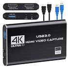 Carte de capture audio vidéo DIGITNOW, 4K HDMI USB 3.0 adaptateur de capture vidéo conve...