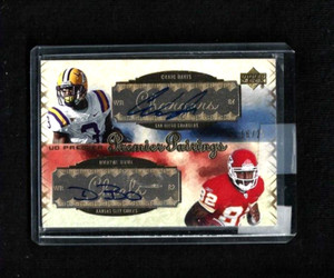 Dwayne Bowe 2007 UD Premier PREMIER PAIRINGS Dual Auto Rookie RC #/25 LSU TIGERS