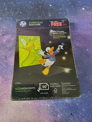 HP Everyday Glossy Photo Paper (100 Total) 4 x 6 in SD751A Inkjet 2x 50 Sheets - Image 1 of 3