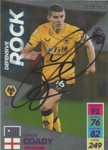 CONOR COADY SIGNED WOLVES 2021/2022 ADRENALYN XL TRADING CARD+COA - Picture 1 of 1