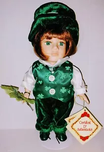 Schöne Collectors Choice St. Patrick's Day Porzellan Sammlerstücke 10" Puppe - Bild 1 von 9