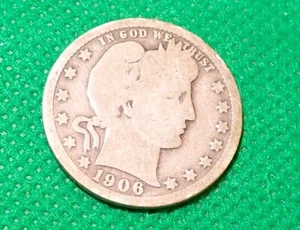 1900-S Barber Quarter - Full Date - Circulated - Actual Coin - #1049 - Bild 1 von 3