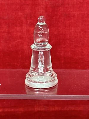 Clear Glass BISHOP Chess Piece from Limited Edition Pavilion Game - Image 1 of 4