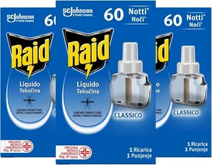 Raid Liquido Elettrico Tripla Ricarica, Efficace Contro Zanzare Tigre E Zanzare - Foto 1 di 8