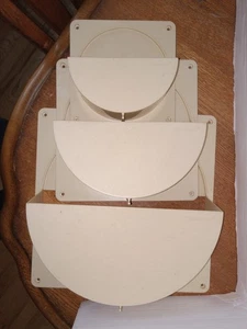 VINTAGE 3er SET TUPPERWARE KLEIN (1644), MITTEL 1645) & GROSS (1646) DECKELHALTER - Bild 1 von 5