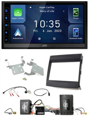 JVC DAB Bluetooth Lenkrad USB 2DIN Autoradio für Porsche Cayenne Soundsystem Inf - Bild 1 von 4