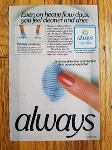 SIEMPRE MAXI PADS REVISTA TAMPÓN ANUNCIO IMPRESO ANUNCIO - Imagen 1 de 1