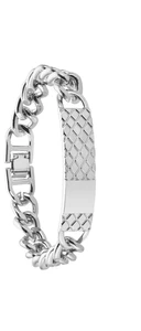 Metal Bracelet With Engraved Lines NEW - Picture 1 of 2