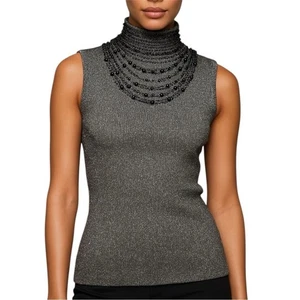 Chelsea & Theodore Rollkragenpullover schwarz-grau Kutte M - Bild 1 von 8