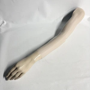 Vtg Female Mannequin Left Arm Hand 29” Light Skin Tone - Picture 1 of 10