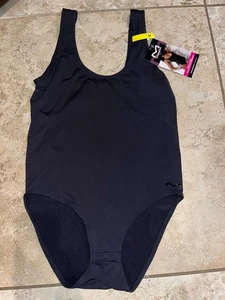 NWT Maidenform Black Seamless Smoothing Bodysuit Medium $42 - Picture 1 of 2