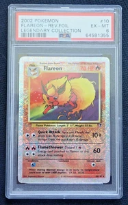 PSA 6 FLAREON 10/110 REVERSE HOLO - POKEMON LEGENDARY COLLECTION CARD - Picture 1 of 18